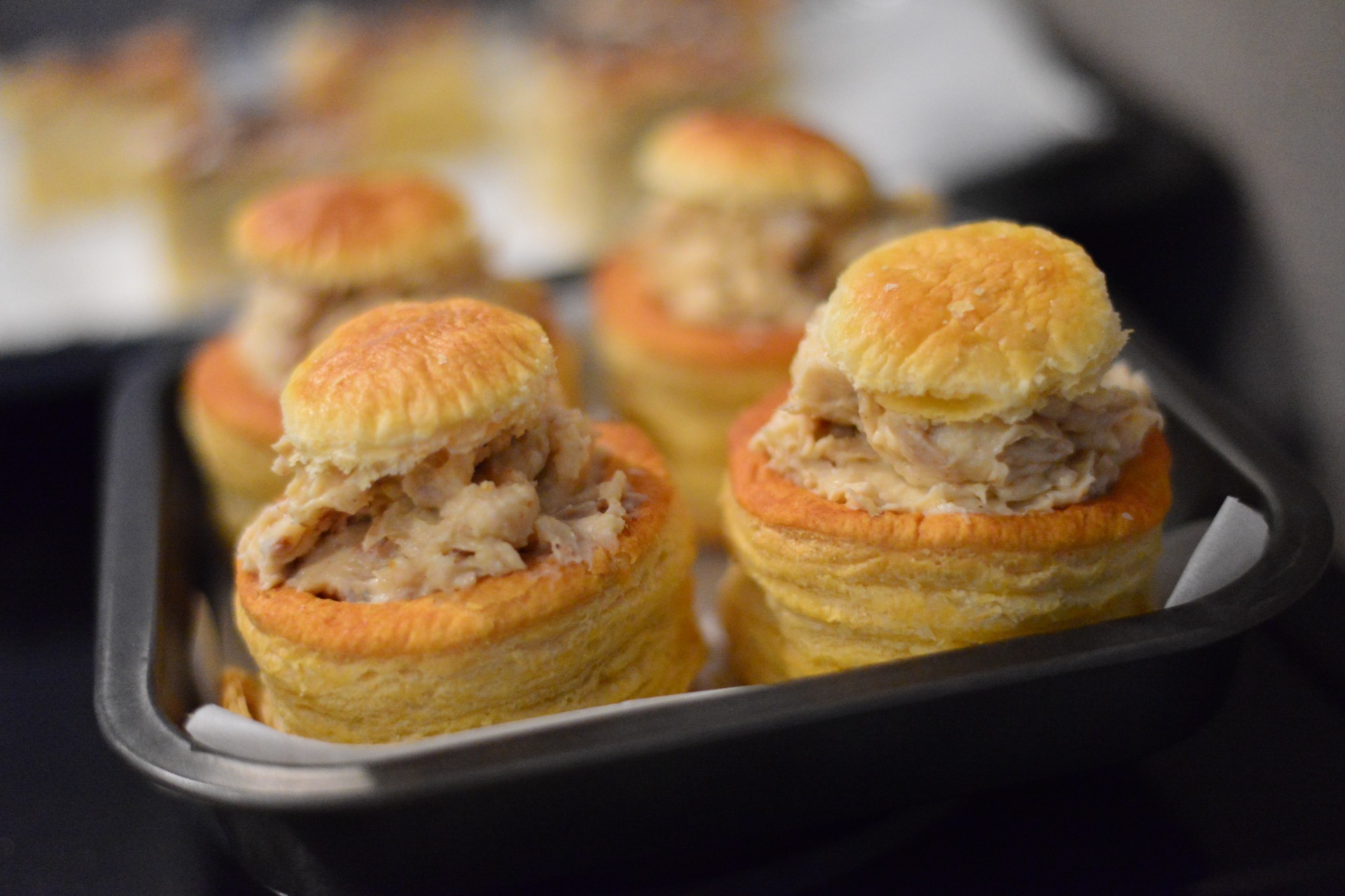 Feuilleté de poulet champignons