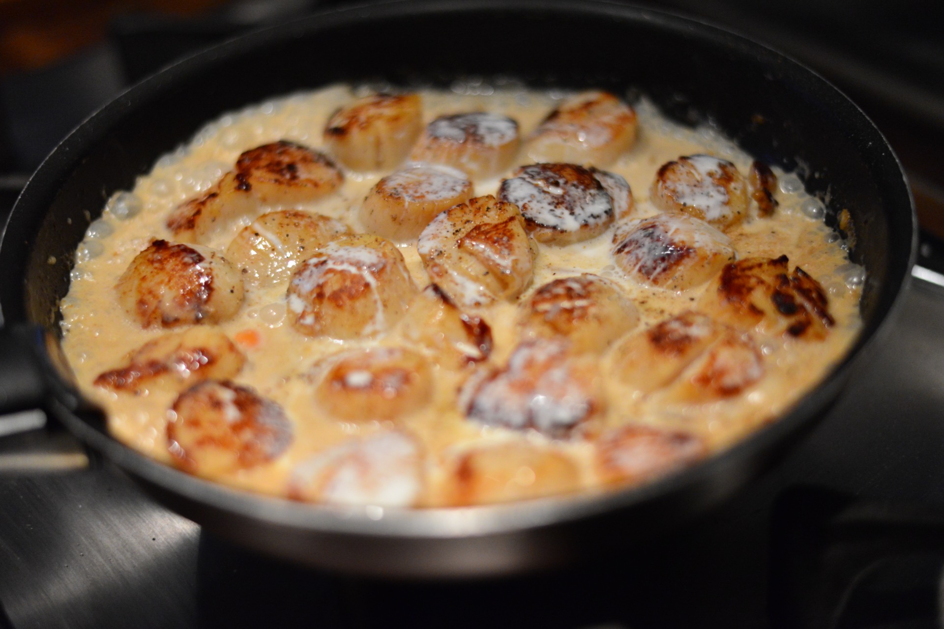 Noix de St Jacques Safranées