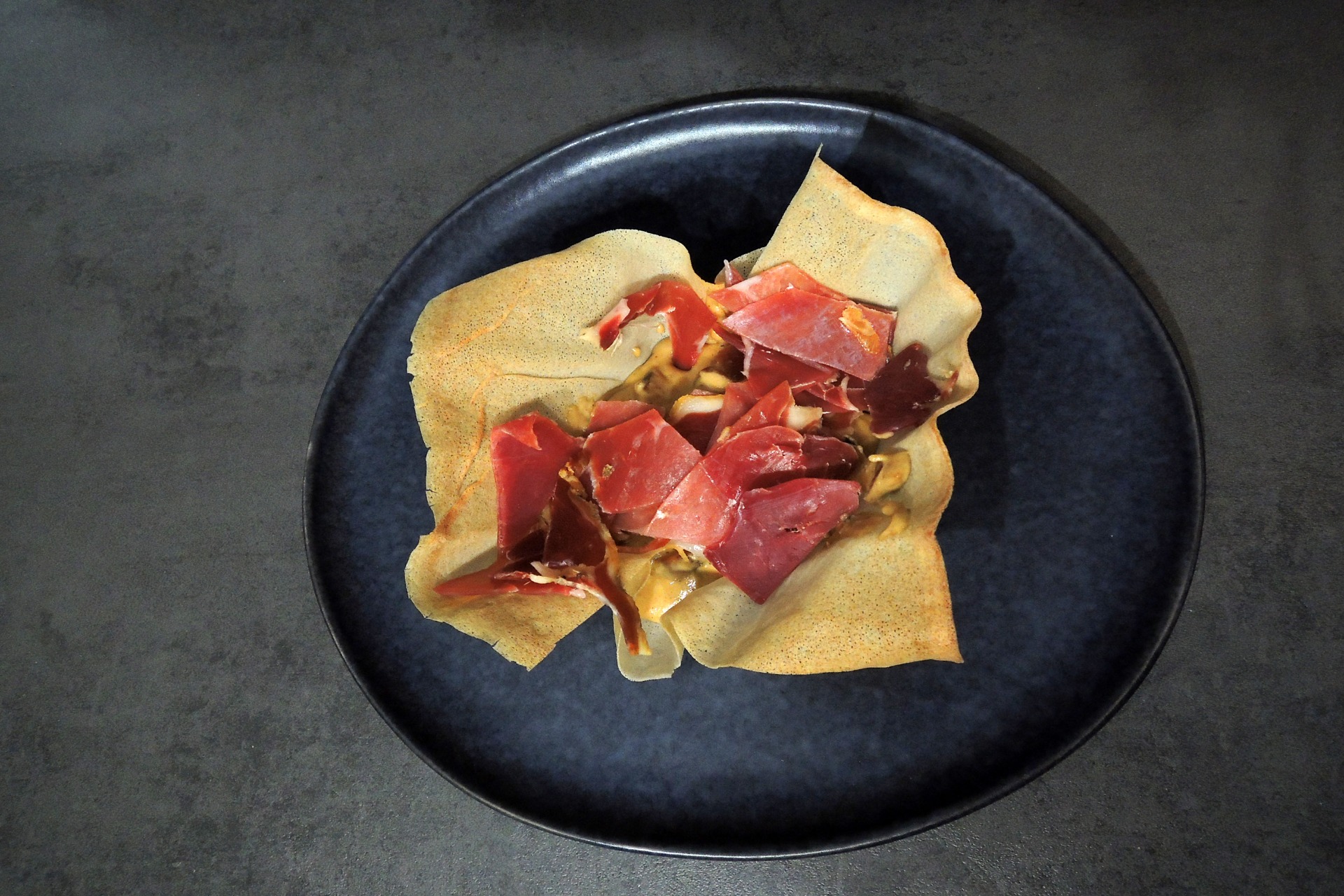 Crêpe dentelle Serrano Crême de Parmesan